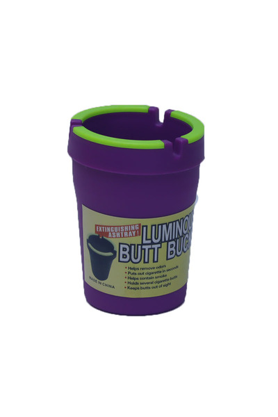 Choice منفضة سجائر بلاستيكية بلون الحلوى، قطعة واحدة، Yg302-أرجواني، مزودة بش...