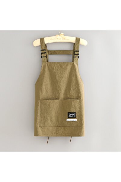 Choice مريلة حلاقة احترافية جديدة قصيرة بلون الكاكي، قابلة للتنفس ومقاومة للم...