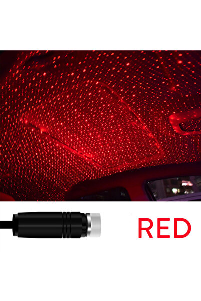 Choice ضوء عرض النجوم LED على سطح السيارة باللون الأحمر، ضوء مسرح ليزر USB رو...