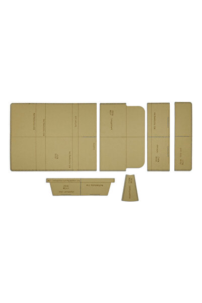 Choice ورق YOMDID 6 قطع من محفظة جلدية طويلة مصنوعة يدويًا قالب من ورق الكراف...