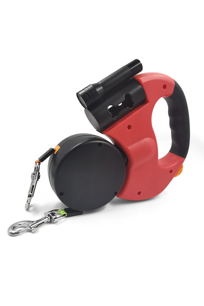 Choice Red-3M Premium 3M Retractable Double Dog Leash For Small Dogs Reflective 360 Swivel No Tangle Walkin