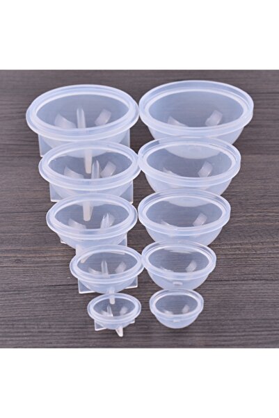 Choice 5Pcs/set Bubble Silicone Mould of Dried Flower Resin Decorative Craft DIY Arc Ring Mold Type Epox...