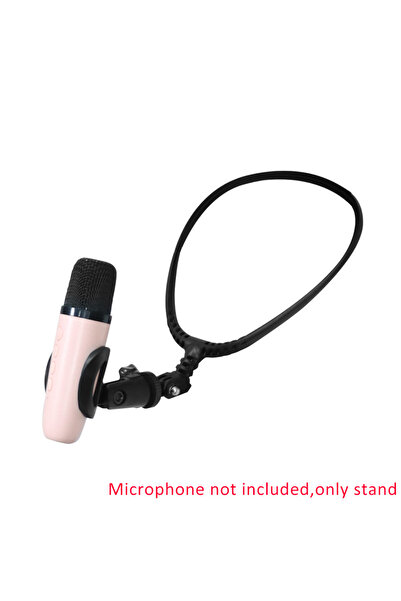 Choice 1 piece Neck-mounted Microphone Bracket Neck Microphone Holder Stand Adjustable Hands Free Brace Mic