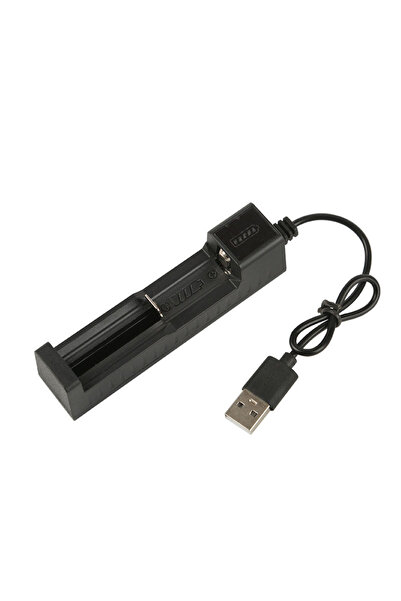 Choice شاحن بطارية USB عالمي أسود 14650/18350/18500/18650/26650، شحن 3.7 فولت...