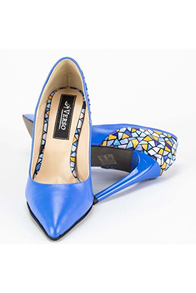 VersoShoes Elegant Women's Genuine Leather Clutch and Shoes Set 4012