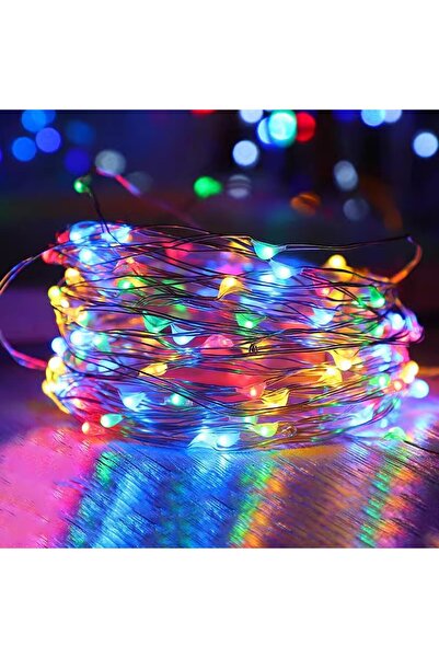 Choice أضواء خرافية متعددة الألوان بطول 5 أمتار تعمل بالبطارية من أسلاك النحا...