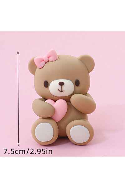 Choice20 EGB Pink Blue Bear Birthday Cake Toppers Adorable Baby's Happy One 1...