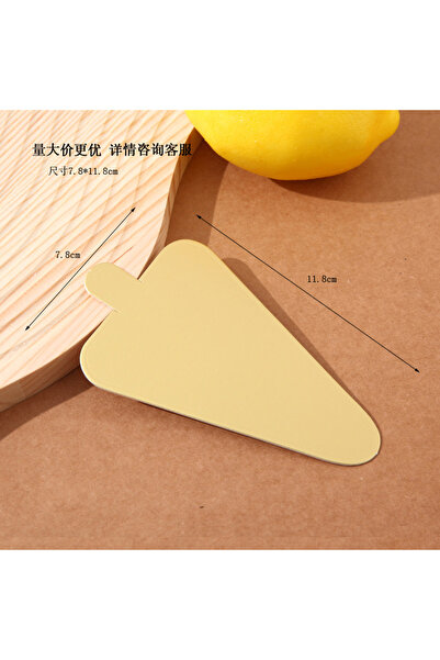 Choice مثلث 50 قطعة من قاعدة الكيك الذهبية، موس للاستخدام مرة واحدة، لوح حلوى، حصيرة ورقية للطعام، صينية عرض الكب كيك