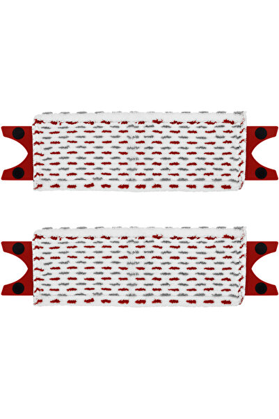 Choice4 قطعتان من وسادات ممسحة الأرضيات المصنوعة من الألياف الدقيقة باللون ال...