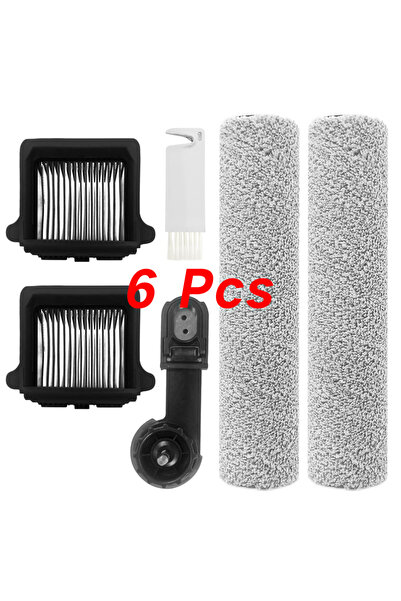 Choice 6 قطع من 6 قطع من أسطوانة الفرشاة البديلة وفلتر المكنسة الكهربائية لجه...