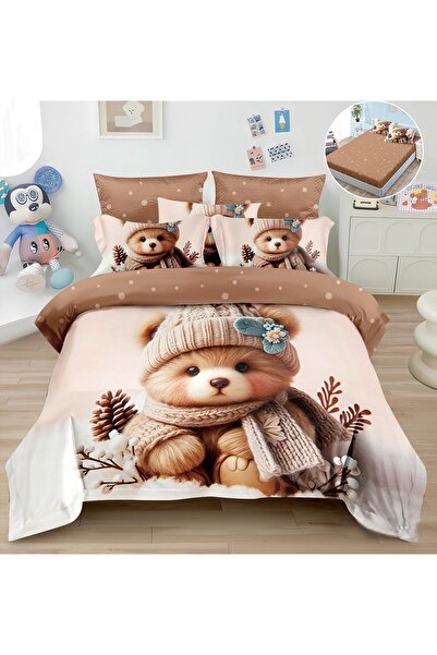 CHIRASO CHIRASO Bedding, Finet 5D Identical to the picture, ELASTIC Sheet 180x200+25cm, Duvet Cover, 2 Pillowcases