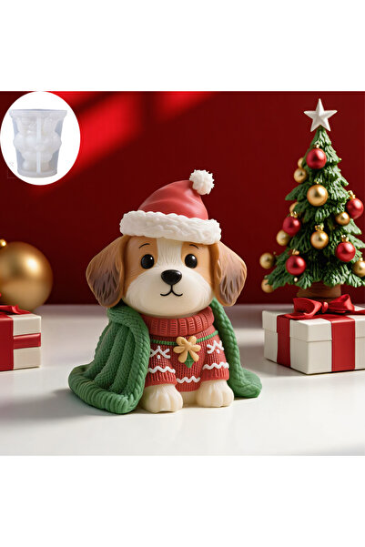 Choice قالب سيليكون على شكل جرو عيد الميلاد GJ-186، تصميم قبعة عيد الميلاد، ن...