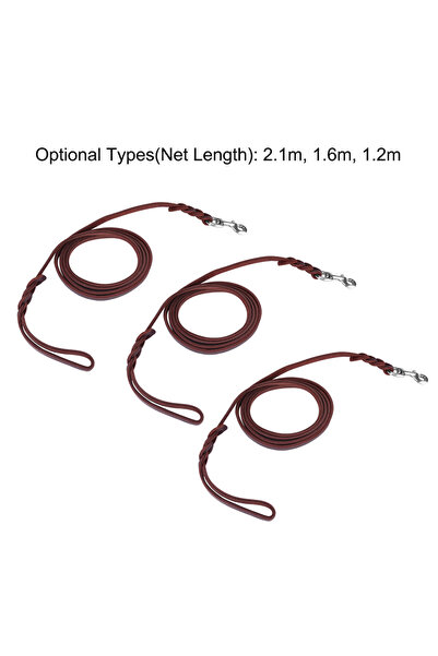 Choice 1.6M 3Types Pet Dog Leash Safety Rope Cowhide and Leather Belt For Walking Running Training Dog Tra