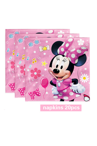 Choice7 1pack(20pcs) napkin 20/40/60/80/100pcs Mickey Mouse Birthday Party Mi...