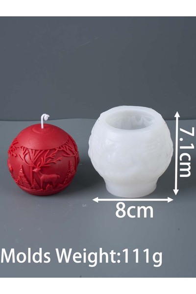 Choice1 03 زينة عيد الميلاد قالب شمعة من السيليكون DIY مصنوع يدويًا شجرة عيد ...