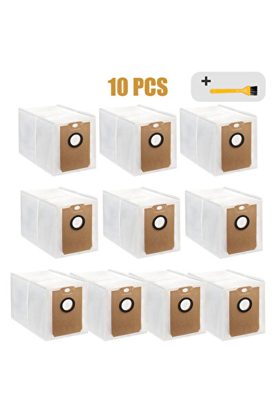 Choice ١٠ أكياس غبار، فرشاة واحدة، أكياس مكنسة كهربائية، ملحقات لمكنسة كونغا ...