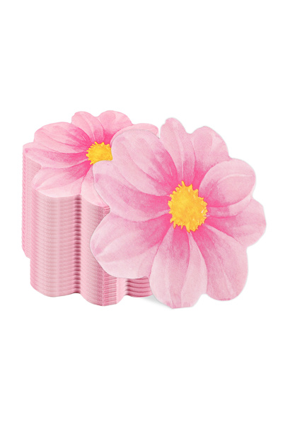 Choice 20Pcs Pink 20-100pcs Daisy Flowers Paper Napkins Party Disposable Cock...