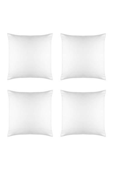 Choice 400 مم × 400 مم أبيض، 4 قطع من أكياس الوسائد المزخرفة بالتسامي، أغطية ...