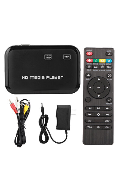 Choice US Plug HD Video Player HDMI Video Player Mini 1080P HDMI Video Player VGA AV Video Media Player TV