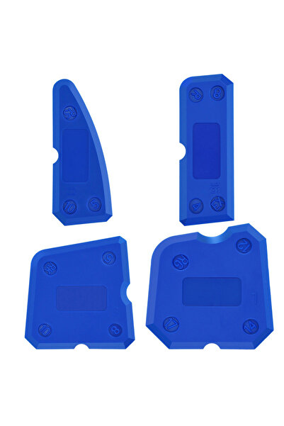 Choice مجموعة أدوات سد الشقوق الاحترافية الزرقاء (4 قطع) - تتضمن موزع مانع ال...