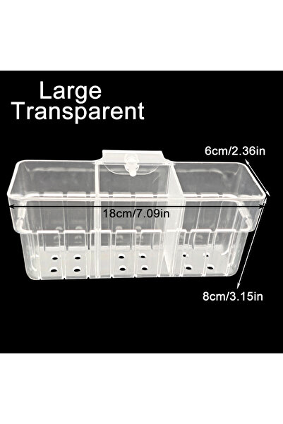 Choice حامل نباتات ناشئة على الحائط لسلة مائية شفافة كبيرة لحوض السمك - كوب منزلي