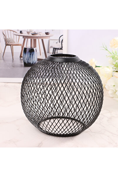 Choice Black Hollow Out Metal Pendant Lamp Shade Cover Chandelier for Living Room Home Decoration