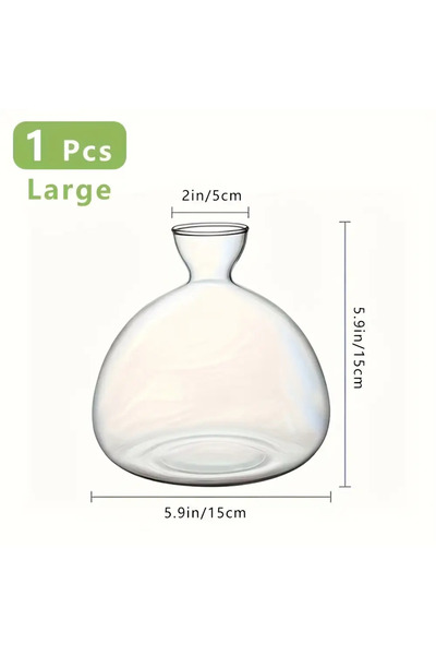 Choice1 مزهرية أفادو كبيرة الحجم، مزهريات زجاجية لزراعة المصابيح، مزهرية لبدء...