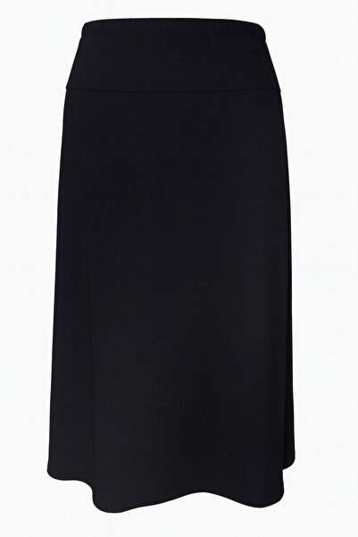 HESNA Women's Winter Plus Size Unlined Elasticated Skirt with Stones, High Quality and Stylish