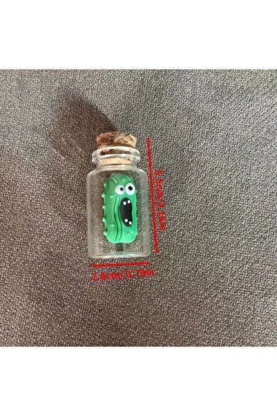 Choice 1 قطعة من برطمان الخيار المضحك الصارخ المصنوع من الزجاج الصغير المزخرف لحفلات الذواقة، مثالي للاستخدام المتعدد