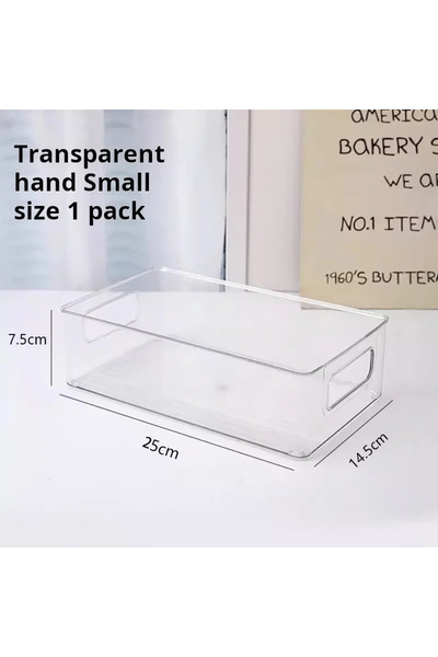 Choice 1 pack Desktop Storage Box Plastic Acrylic Shelf Storage Basket Transparent Waterproof High Aestheti
