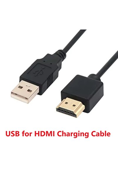 Choice كابل طاقة USB بطول 0.5 متر إلى أسلاك شاحن متوافقة مع HDMI من ذكر إلى ذ...