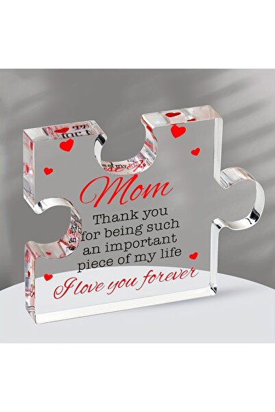 Choice 1pc,Birthday Gifts for Mom - Engraved Acrylic Block Puzzle Mom Present...