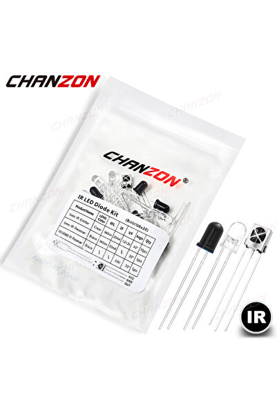 Choice 20Pcs IR LED Kit 20pcs 5mm 940nm VS1838B IR LED Emitting Diode Kit Tra...