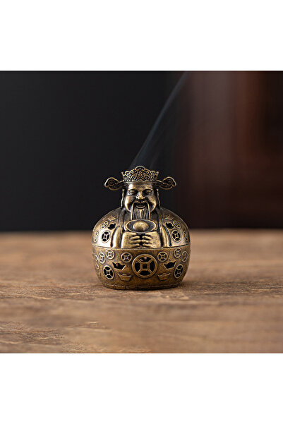 Choice ZS77-2-CS حامل عصا مبخرة من سبائك عتيقة بثلاثة أرجل ومبخرة صغيرة مجوفة...