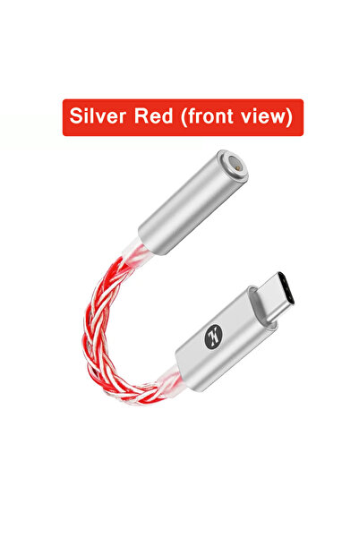 Choice JM6 Pro Red JCALLY JM6 Pro Type-C to 3.5mm CX31993 HIFI DAC سماعة فك ت...