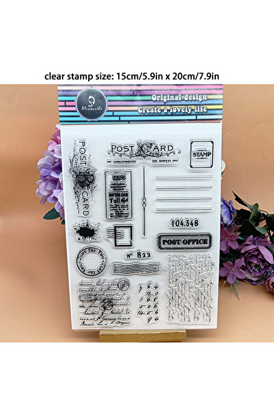 Choice بطاقة بريدية، قطعة واحدة من طوابع تزيين البطاقات البريدية الشفافة، طوا...