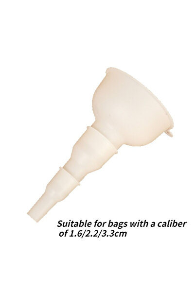 Choice 1 مجموعة 1 قطعة قمع بلاستيكي سميك متعدد العيارات قابل للإزالة ثلاثة في واحد لملء زجاجات الحبوب دي