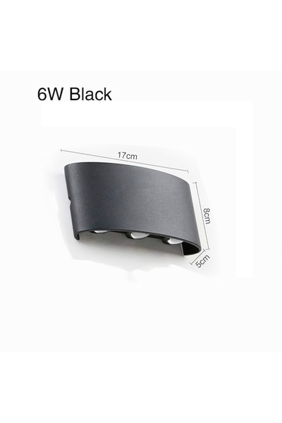 Choice مصباح جداري ذكي RGB أسود بقوة 6 واط، 2700-6500 كلفن، قابل لتغيير اللون...