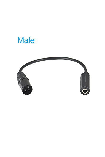 BSN 30CM Male XLR Male to 1/4" Female Balance Cable Adapter TRS 6.35mm to XLR 3 Pin Mono Audio Connect C