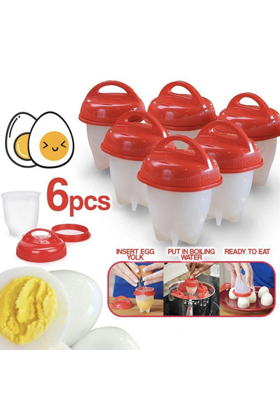 Choice 6pcs Silicone Egg Cooker 6 Pcs Set Egg Poacher Non-Stick Fast Cook Breakfast Design Maker Kitchen Ac