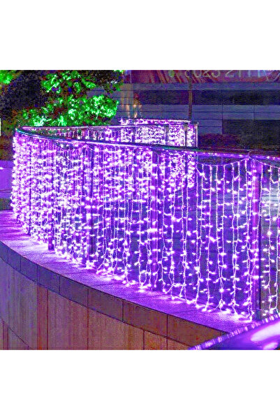 Choice سلسلة أضواء جليدية LED أرجوانية 2025 بمقبس أوروبي 220 فولت، إضاءة متدل...