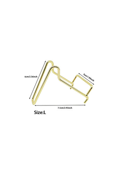 Choice L 1pcs Rock Display Stand Gold Metal Easel Stands Crystals Holder for ...