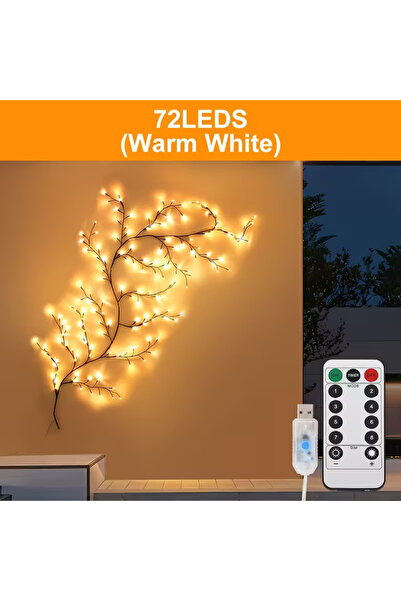 Choice سلسلة مصابيح USB 72 ليد، 48/72 ليد، مصباح فرع شجرة مرن DIY، 8 أوضاع إض...