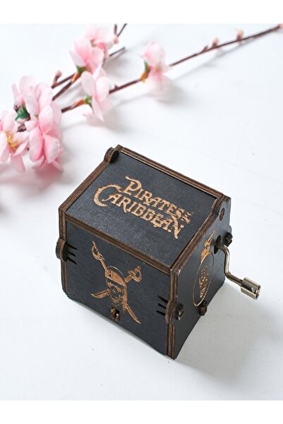 Choice 6 صندوق موسيقى خشبي يدوي، Sky City، منحوت بشكل رائع مع العديد من الإبد...