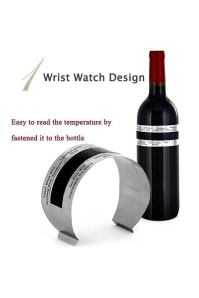 Choice Wine Collar Thermometer Bar Beverage Tool Clever Wine Bottle Snap Thermometer Lcd Display Clip fo...