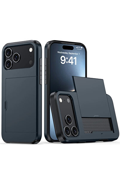 Choice جراب iPhone 17 Pro أزرق داكن عالي التحمل لهاتف iPhone 17 Pro Max 17Air...