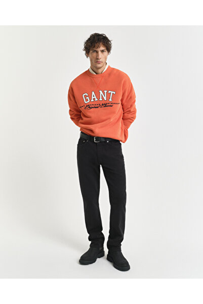 Gant Erkek Siyah Regular Fit Soft Twill Jean