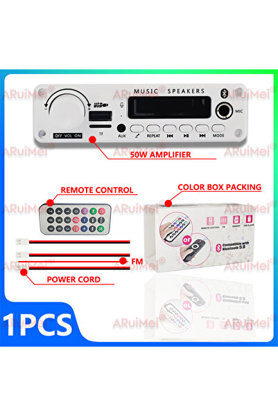 Choice 50 واط 50 واط مكبر صوت بلوتوث MP3 WMA APE فك لوحة تيار مستمر 12 فولت 2...