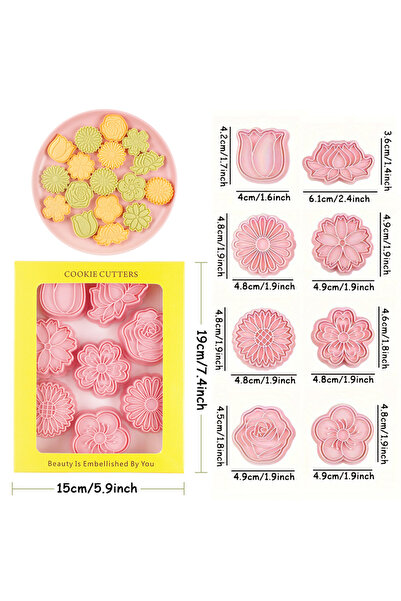 Choice مجموعة واحدة من قوالب تقطيع البسكويت ثلاثية الأبعاد على شكل حيوانات كر...