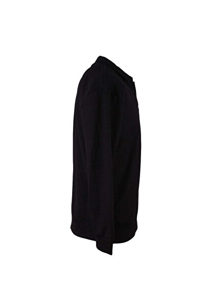 trender Polo Yaka Modal Black Men's Sweatshirt 1065